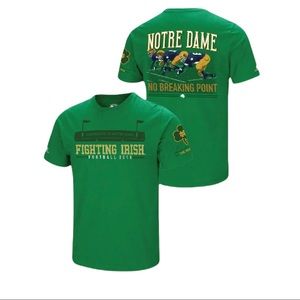 Limited Edition 2018 Notre Dame Fighting Irish Football Shirt Green S Retro